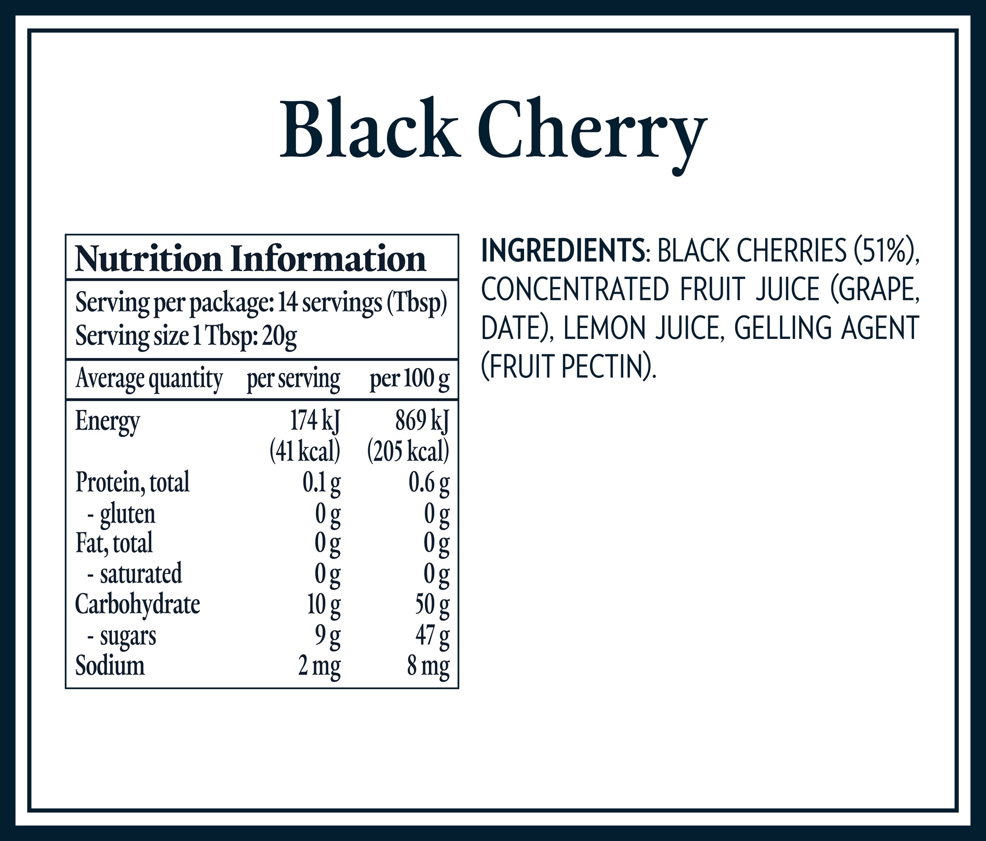 Nutrition Tables & Ingredients_NZ_Black Cherry